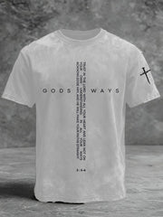 Men's God Way Cross Short Sleeves T-shirt