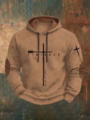 Men's It Is Finished Printed Casual Hoodie
