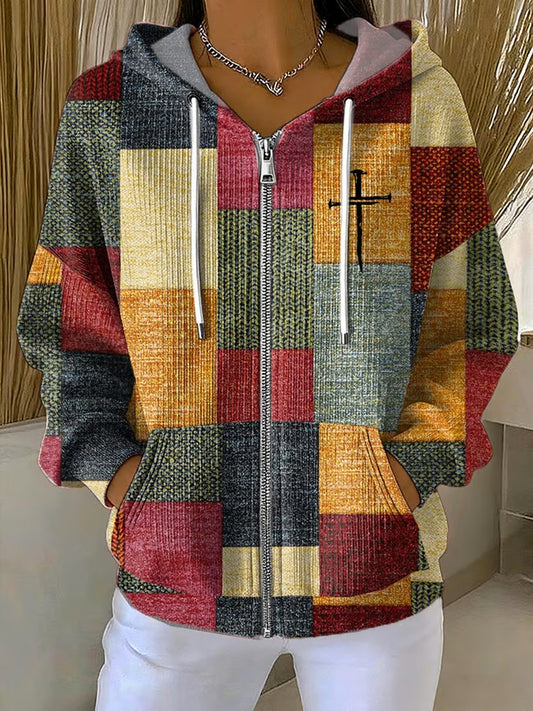 Women's Faith Art Printed  Coat