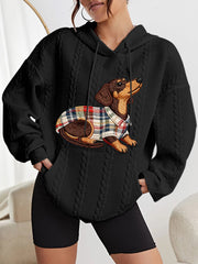 Women's Dog Art Print hoodie