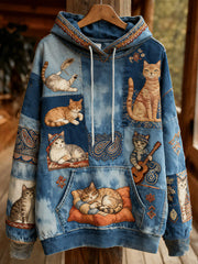 Women's Autumn Cats Hoodies
