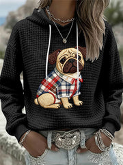 Women's Dog Art Print Hoodie