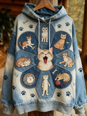 Women's Autumn Cats Hoodies