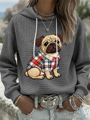 Women's Dog Art Print Hoodie