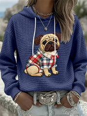 Women's Dog Art Print Hoodie