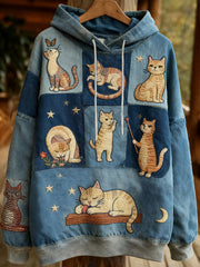 Women's Autumn Cats Hoodies