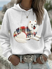 Women's Dog Art Print Hoodie