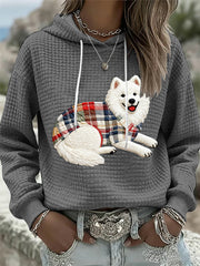 Women's Dog Art Print Hoodie