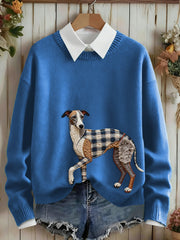 Women's Dog Art Sweater