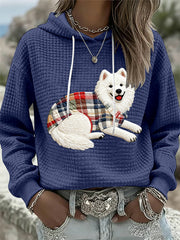 Women's Dog Art Print Hoodie