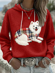 Women's Dog Art Print Hoodie