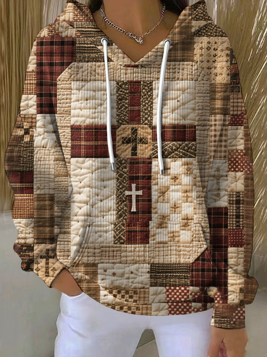 Women's  Patchwork of Faith Printed Tops