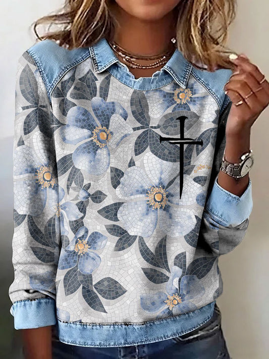 Women's Faith Art Printed Tops