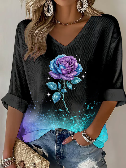 Women's Suicide Prevention Awareness Print Waffle T-shirt