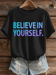 Women's Suicide Prevention Awareness Print Knit Top