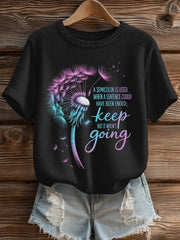 Women's Suicide Prevention Awareness Print Knit Top