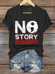 Women's Stay You Matter Printed V-neck T-shirt