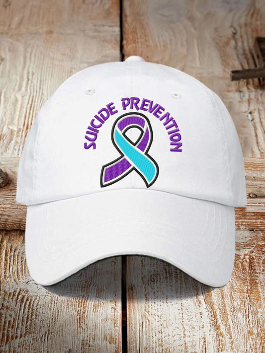 Unisex Suicide Prevention Awareness Ribbon Hat