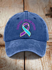 Unisex Suicide Prevention Awareness Ribbon Hat