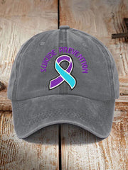 Unisex Suicide Prevention Awareness Ribbon Hat