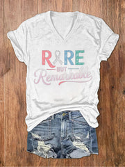 Women's Stay You Matter Printed V-neck T-shirt