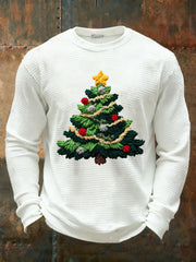 Men's Christmas Waffle Casual T-shirt