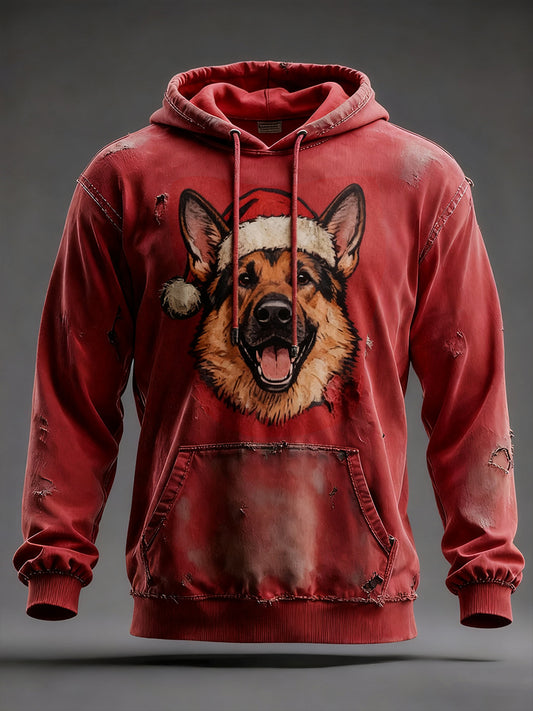 Men's Christmas German Shepherd Hoodies