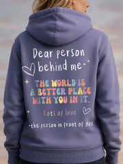 Women's Dear Person Behind Me Printed Sweatshirt