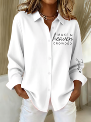 Women's Faith Print Casual shirts