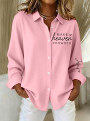 Women's Faith Print Casual shirts