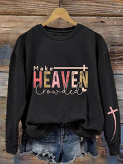 Women's Make Heaven Crowded Print Sweatshirt