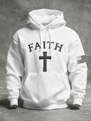 Men's Faith Cross Casual Hoodie