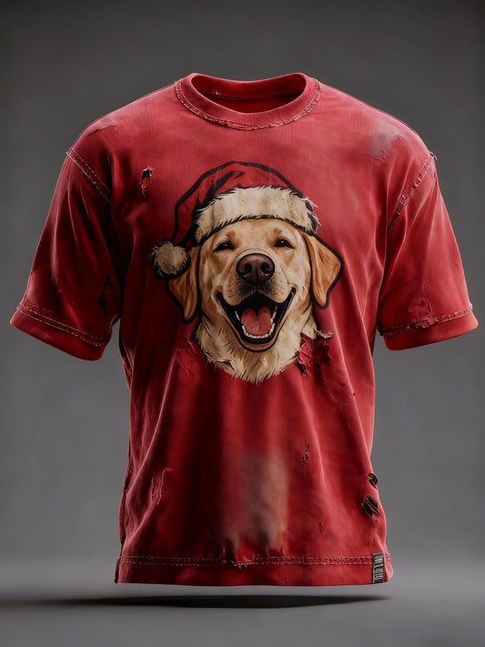 Men's Christmas Labrador T-shirts
