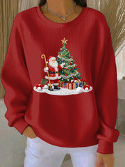 Women's Christmas Print Casual Sweatshirt
