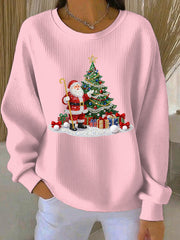 Women's Christmas Print Casual Sweatshirt