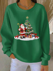 Women's Christmas Print Casual Sweatshirt