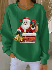 Women's Christmas Print Casual Sweatshirt