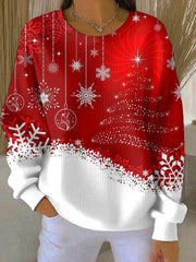 Women's Christmas Print Casual Sweatshirt