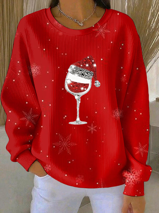 Women's Christmas Print Casual Sweatshirt