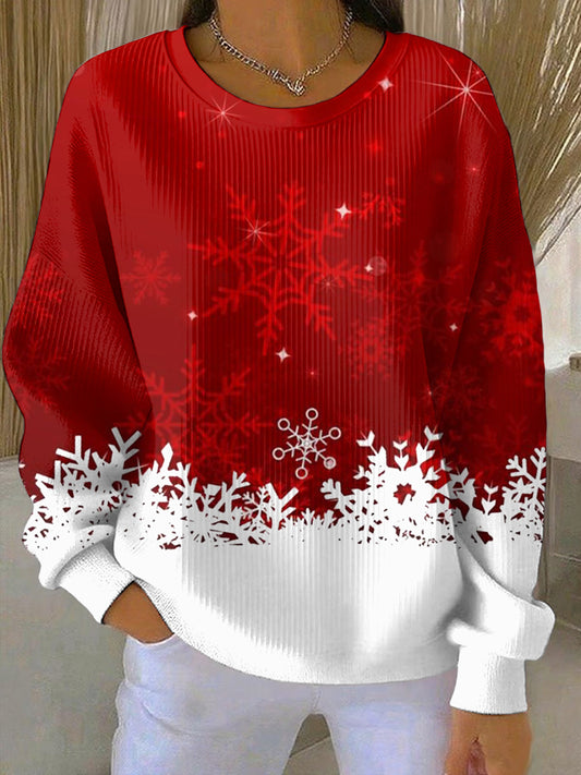 Women's Christmas Print Casual Sweatshirt