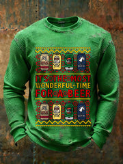Men's Christmas It's the most for a beer Long Sleeve T-Shirts