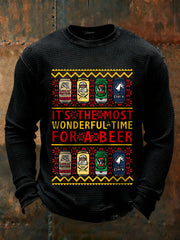 Men's Christmas It's the most for a beer Long Sleeve T-Shirts