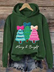 Women's Christmas tree print Regular Sweatshirt