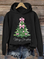 Women's Christmas tree print Regular Sweatshirt