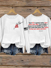 Women's The Fading of the Red White and Blue Printed Sweatshirt