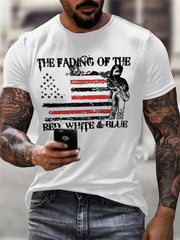 Men's The Fading of the Red White and Blue Printed T-shirt