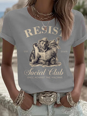 Women's FDT Frog Against The Machine Printed T-Shirt