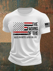 Men's The Fading Of The Red White And Blue Short-sleeved T-shirt