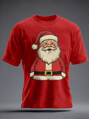 Men's Santa Claus print short sleeves t-shirt