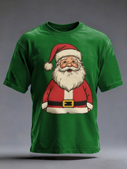 Men's Santa Claus print short sleeves t-shirt